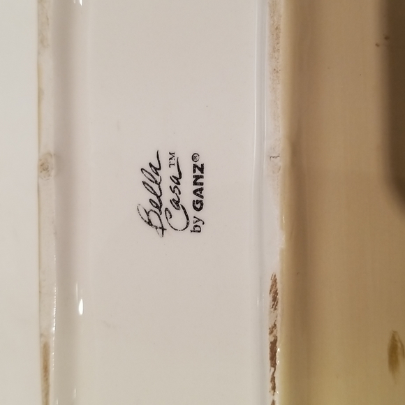 Vintage Bella Casa by Ganz large boat tray - Picture 9 of 13